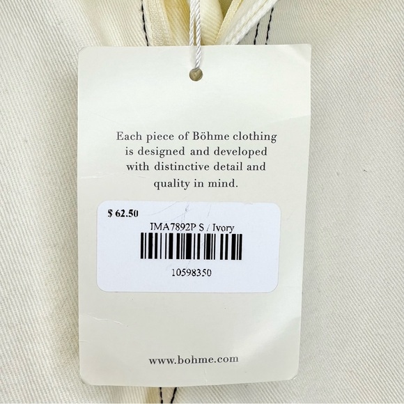 NWT Emory Park Bohme Ivory High Waisted Cargo Wide Leg Pants - Picture 5 of 8